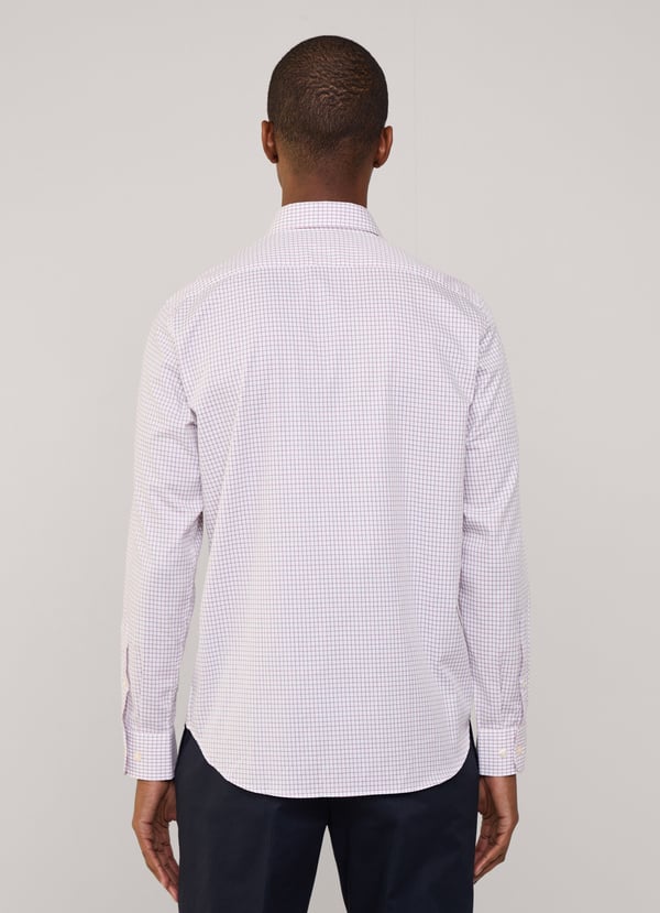Façonnable camisa popelín cuadros ventana fit regular Envío internacional gratuito