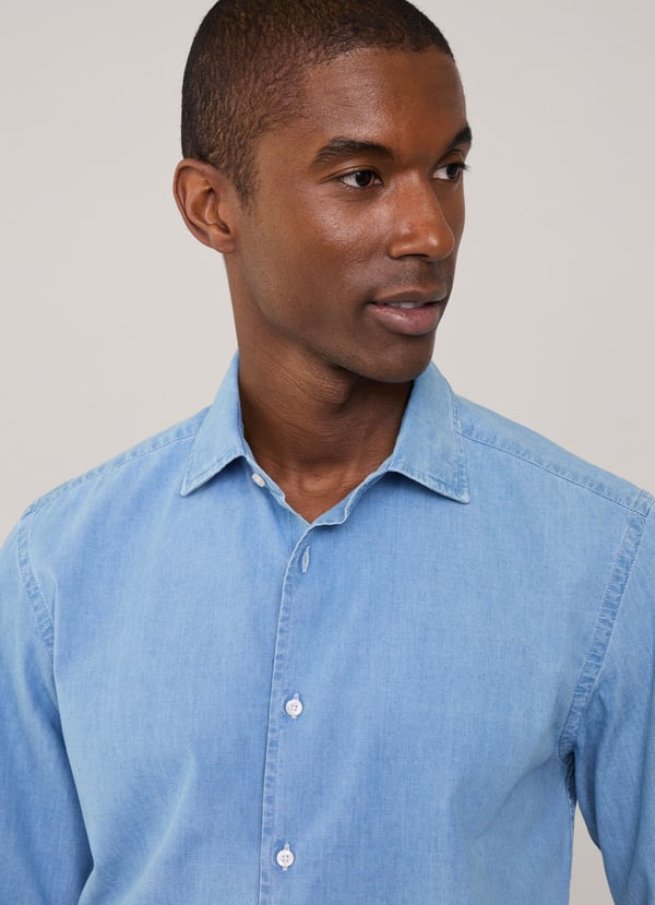 Façonnable camisa fil a fil fit regular Limitado a 3 días