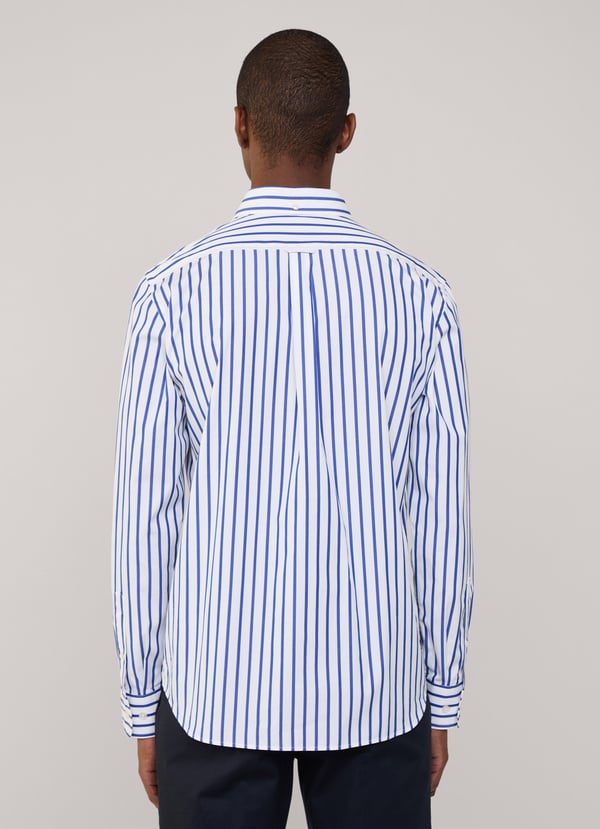 Façonnable camisa popelín rayas toldo fit regular En oferta