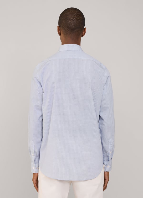 Façonnable camisa popelín diseño geométrico fit regular Libre de impuestos
