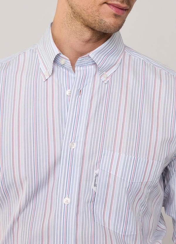 Façonnable camisa popelín rayas fit regular Oferta exclusiva