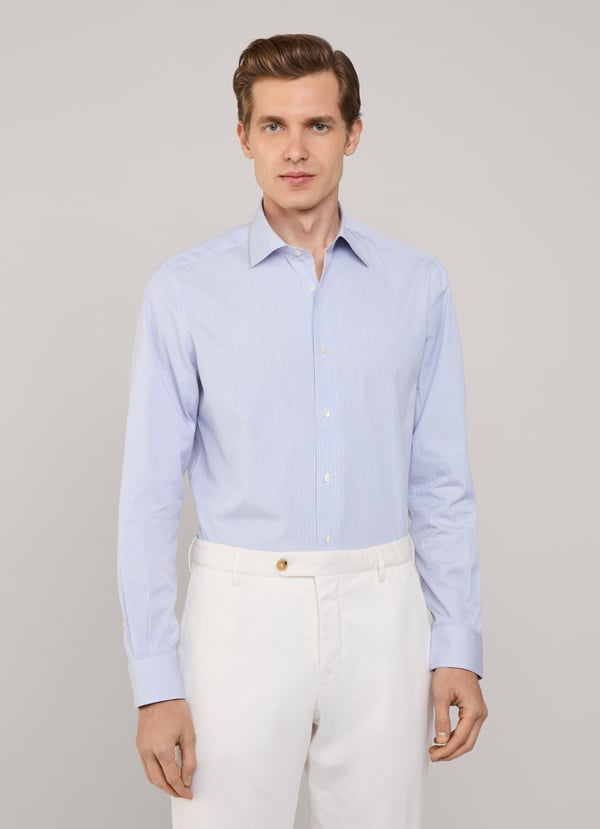 Façonnable camisa popelín rayas regimiento fit regular Rebajas de fin de temporada