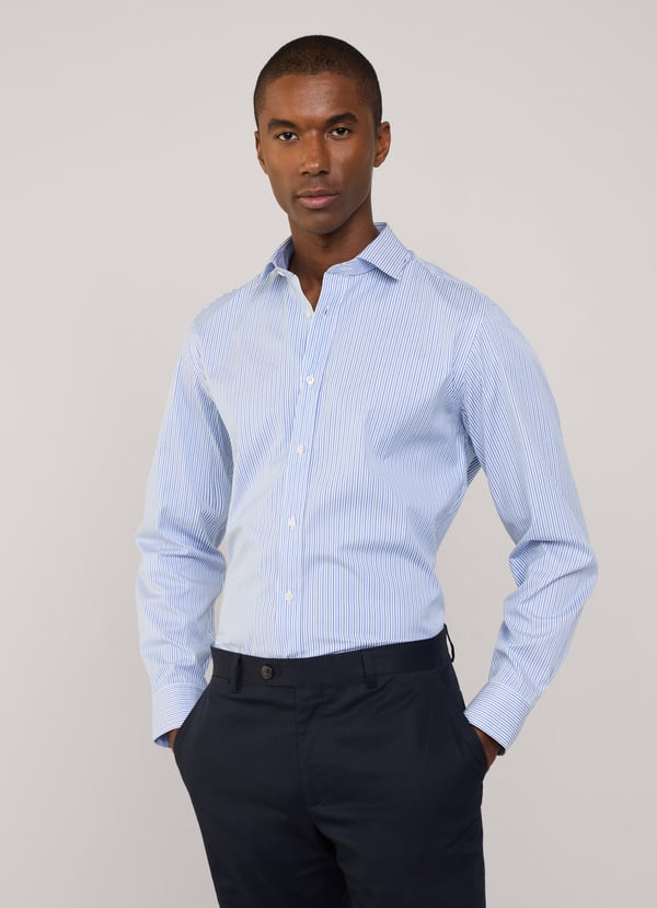 Façonnable camisa popelín rayas regimiento fit regular Outlet