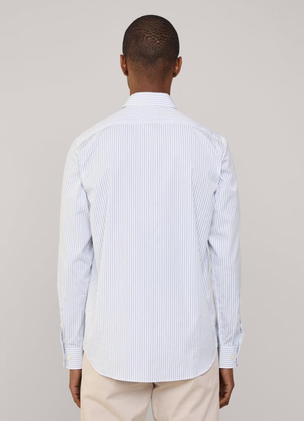 Façonnable camisa popelín rayas finas fit regular Outlet online