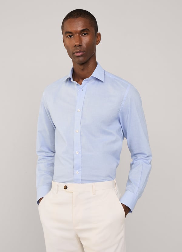 Façonnable camisa fil a fil fit regular En oferta