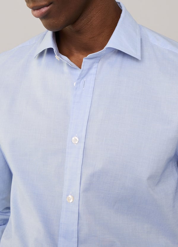 Façonnable camisa fil a fil fit regular En oferta