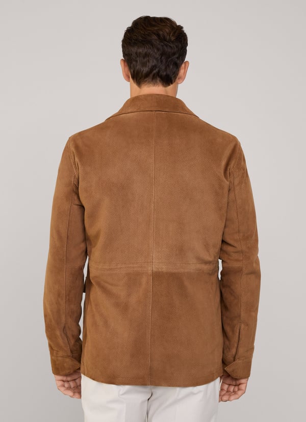 Façonnable chaqueta sahariana en ante Gran oferta