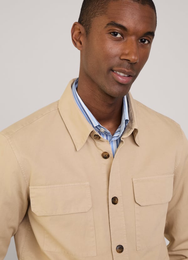 Façonnable sobrecamisa cargo lino algodón Tienda