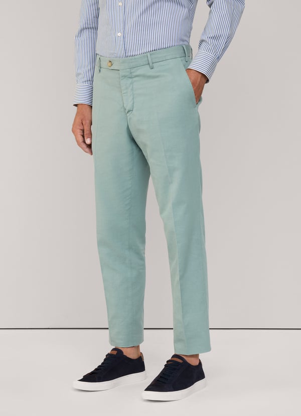 Façonnable pantalón algodón lino fit regular Último día