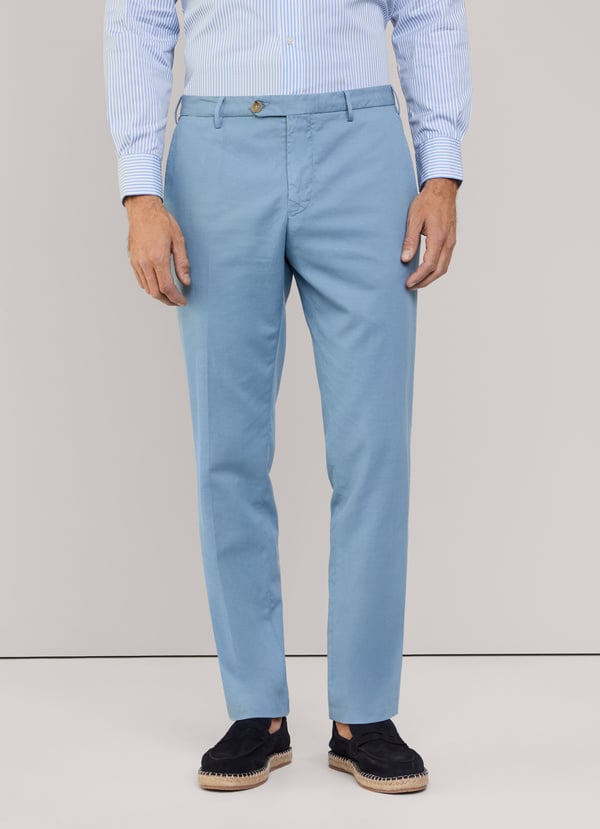 Façonnable pantalón algodón lino fit regular Promoción por tiempo limitado