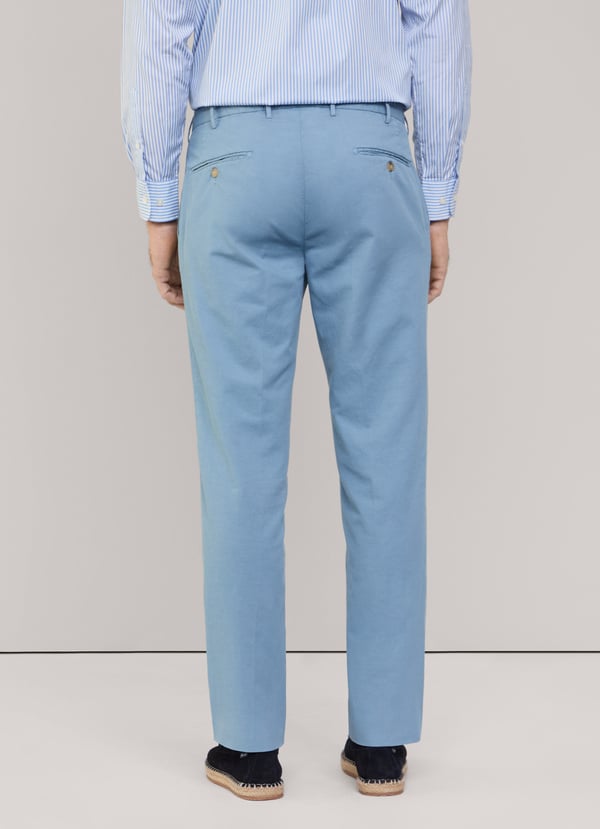Façonnable pantalón algodón lino fit regular Promoción por tiempo limitado