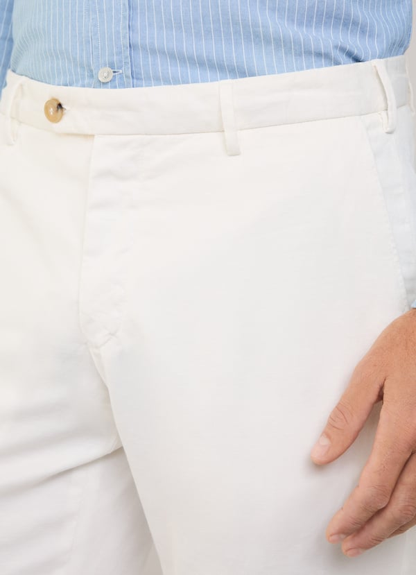 Façonnable pantalón algodón lino fit regular Oferta especial de fábrica