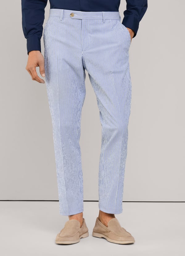 Façonnable pantalón seersucker fit regular Ahorra y exporta