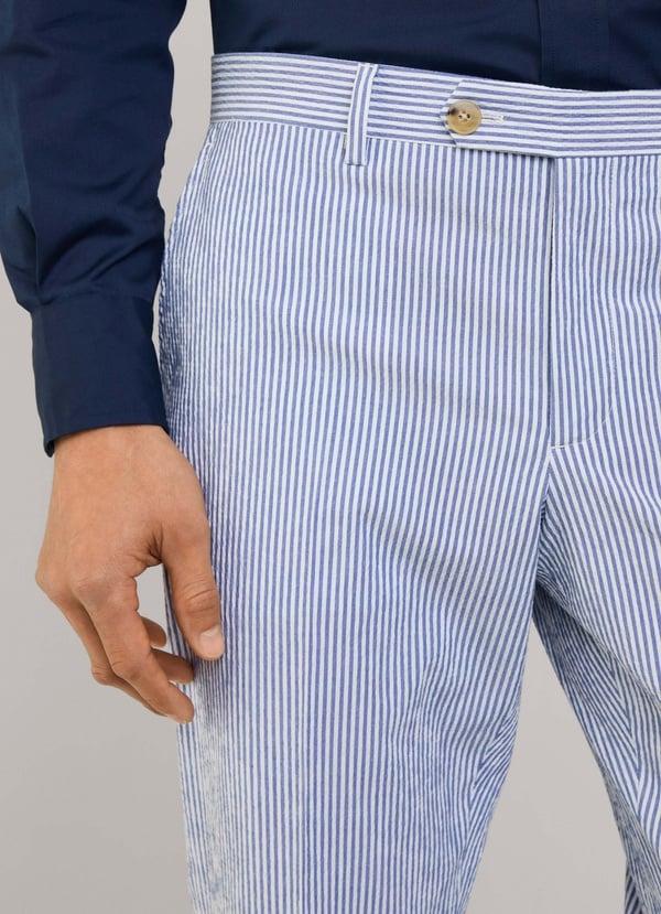 Façonnable pantalón seersucker fit regular Ahorra y exporta