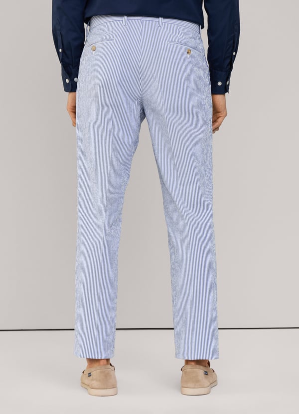 Façonnable pantalón seersucker fit regular Ahorra y exporta