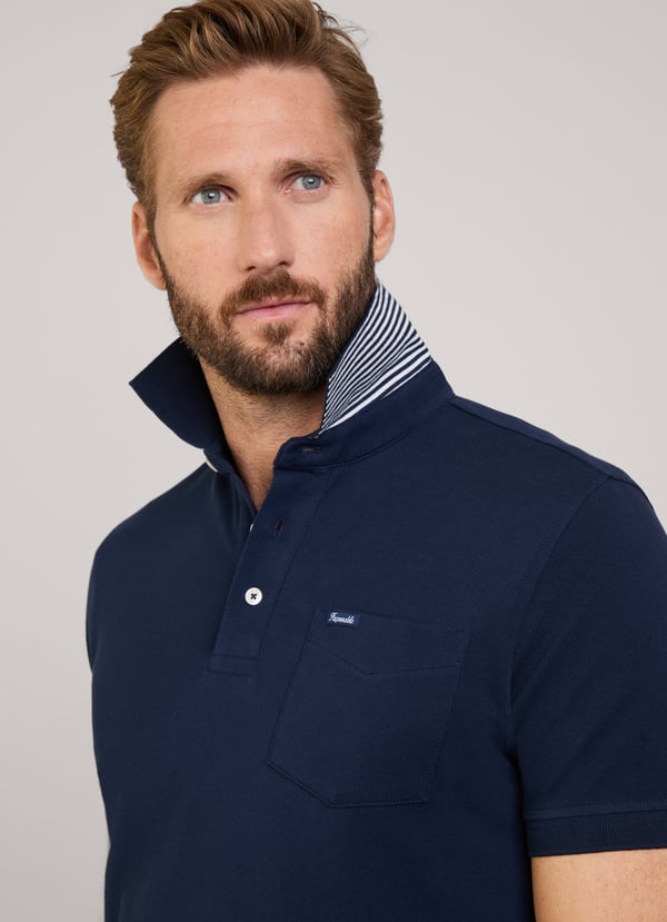 Façonnable polo bolsillo frontal fit regular Ofertas especiales