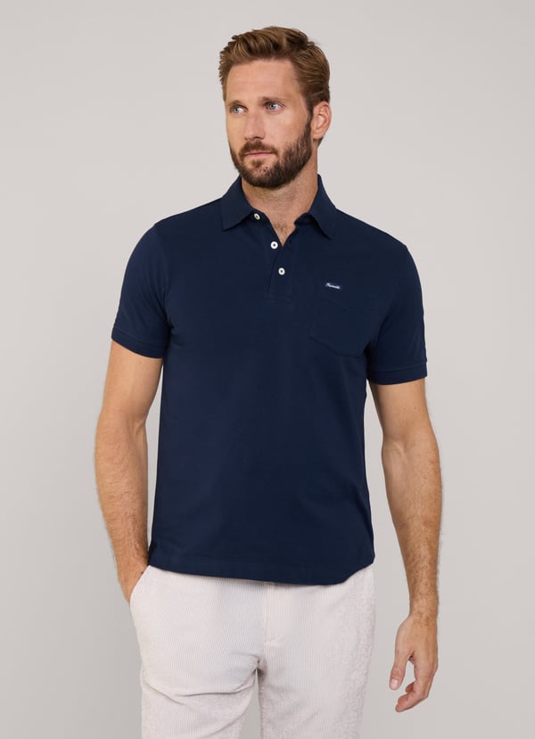 Façonnable polo bolsillo frontal fit regular Ofertas especiales