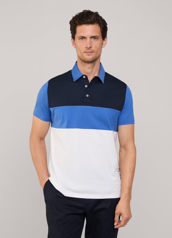Façonnable polo color block fit regular Rebajas