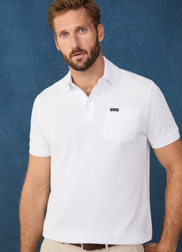 Façonnable polo bolsillo frontal fit regular