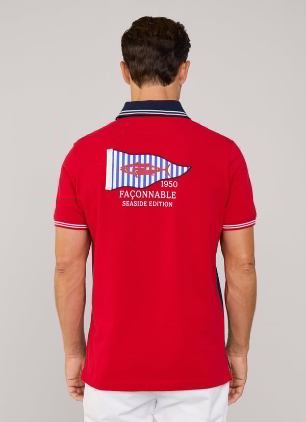 Façonnable polo piqué fit regular Rebajas baratas