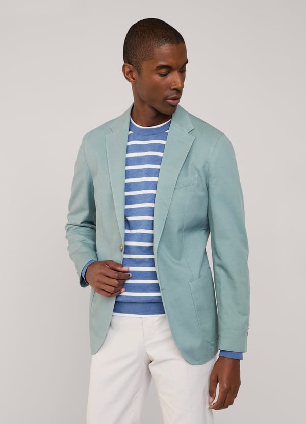 Façonnable americana lino algodón bolsillos parche Oferta especial