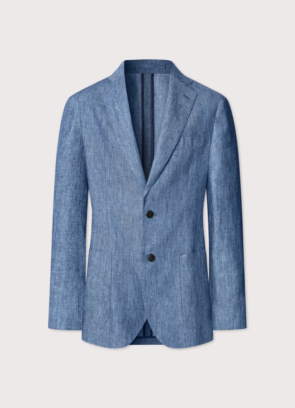 Façonnable americana de lino chambray Envío gratis