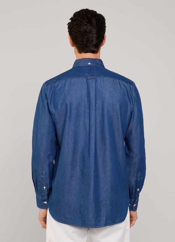 Façonnable camisa chambray fit regular Última moda