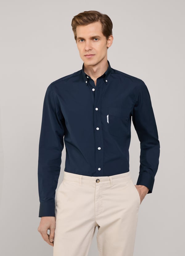 Façonnable camisa fit regular popelín Venta caliente