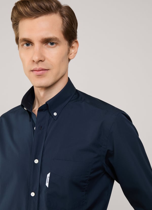 Façonnable camisa fit regular popelín Venta caliente