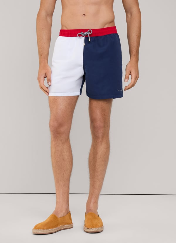 Façonnable bañador bermuda color block Envío internacional gratuito