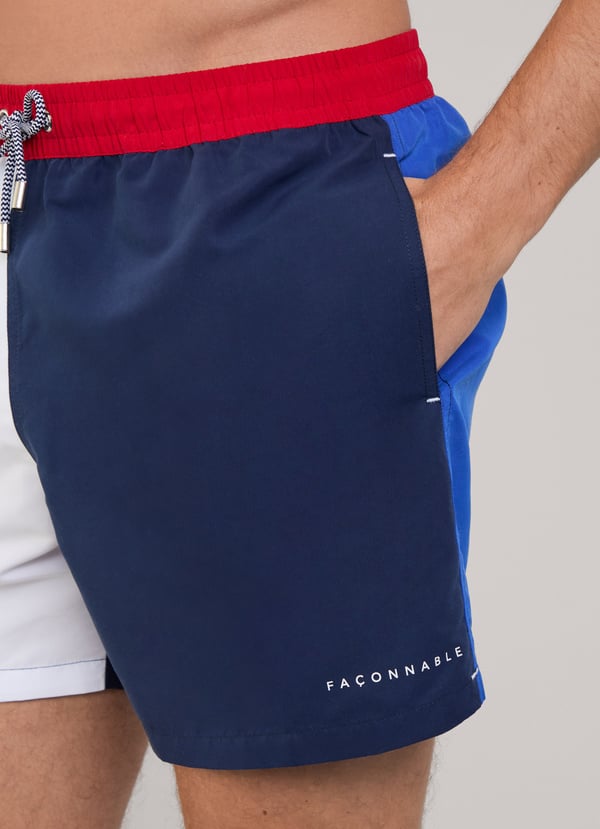 Façonnable bañador bermuda color block Envío internacional gratuito