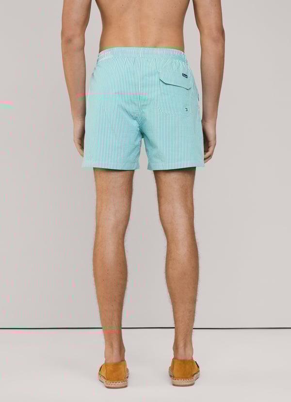Façonnable bañador bermuda seersucker rayas En oferta