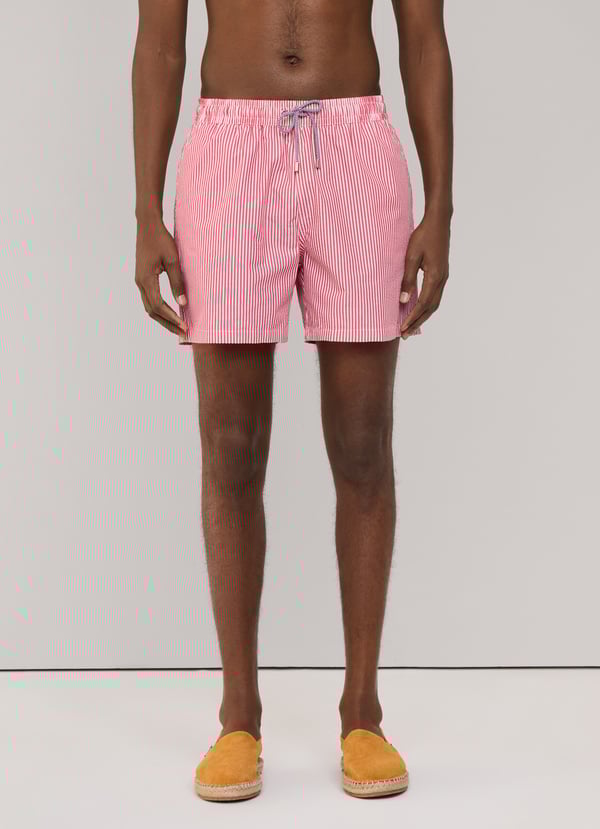 Façonnable bañador bermuda seersucker rayas Descuentos del mes