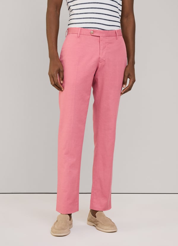 Façonnable pantalón algodón lino fit regular 2025