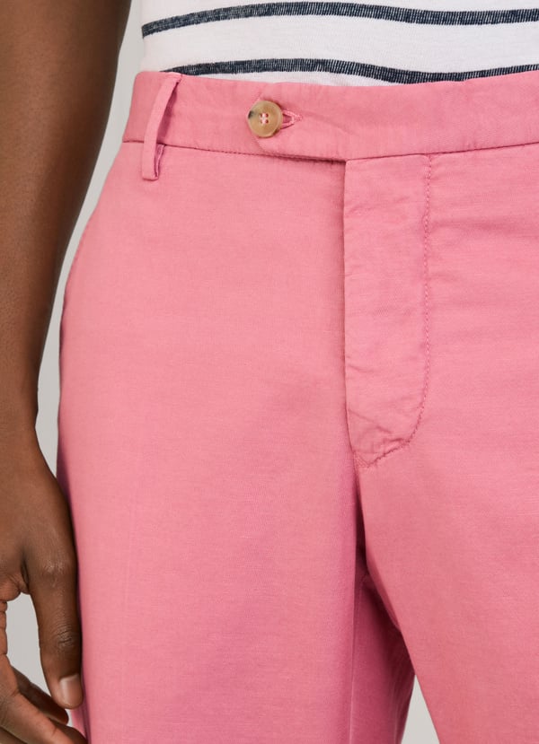 Façonnable pantalón algodón lino fit regular 2025