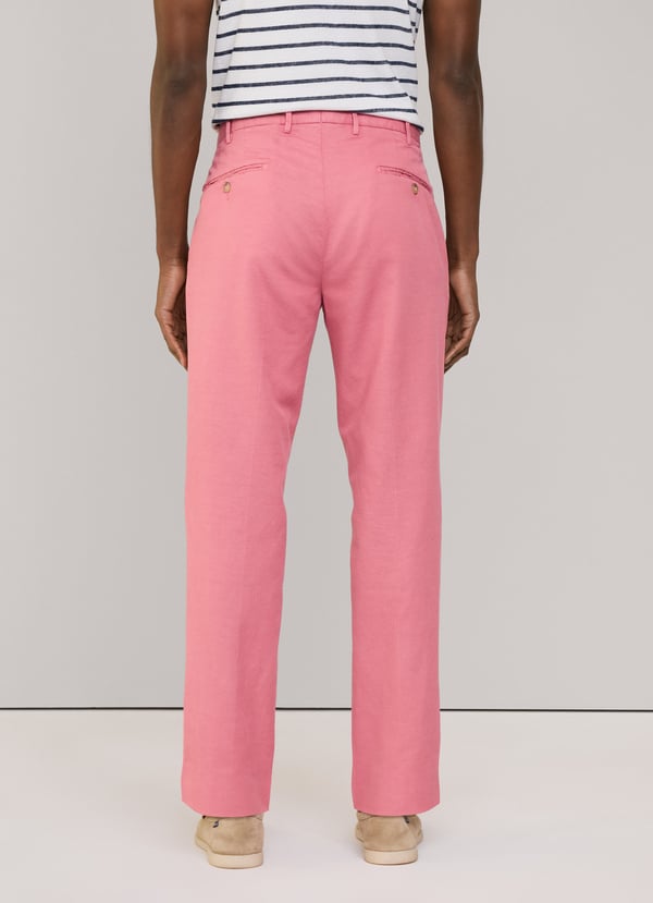 Façonnable pantalón algodón lino fit regular 2025
