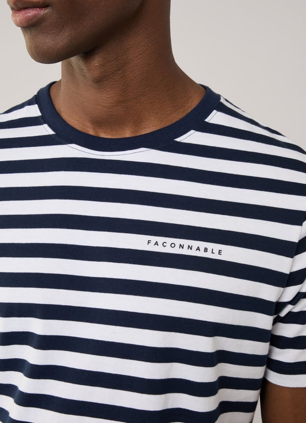 Façonnable camiseta rayas náuticas fit regular Envío internacional gratuito
