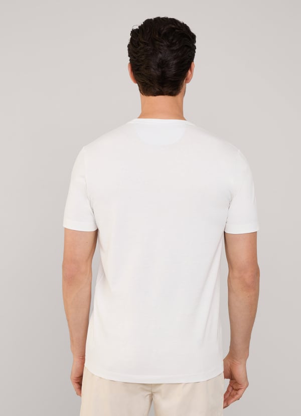 Façonnable camiseta palmera fit regular Tienda de fábrica