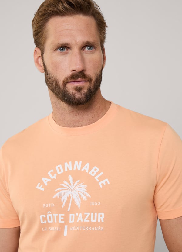 Façonnable camiseta palmera fit regular En oferta