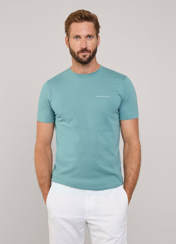 Façonnable camiseta palmera fit regular Libre de impuestos