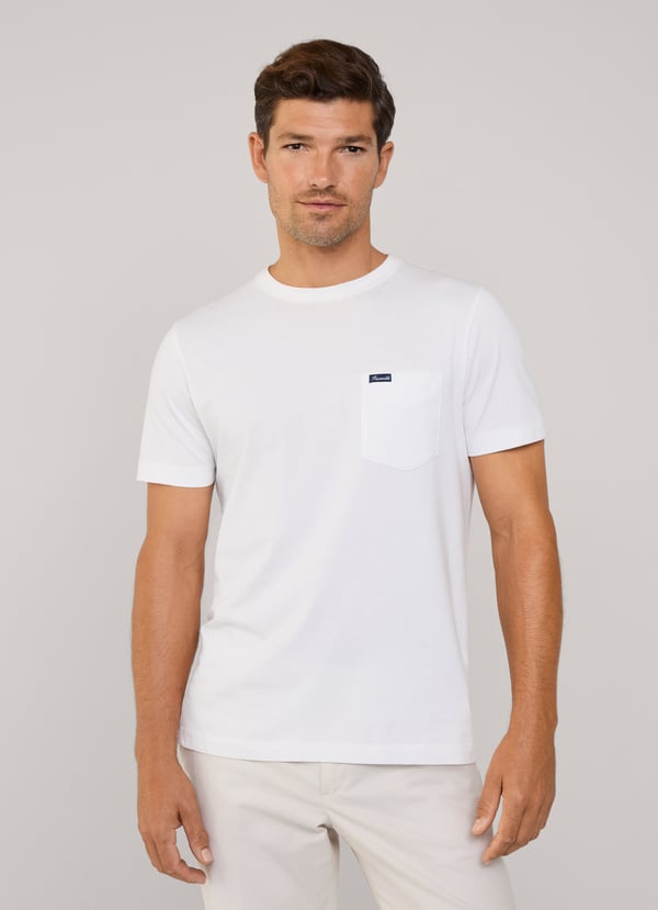 Façonnable camiseta bolsillo frontal fit regular Última moda
