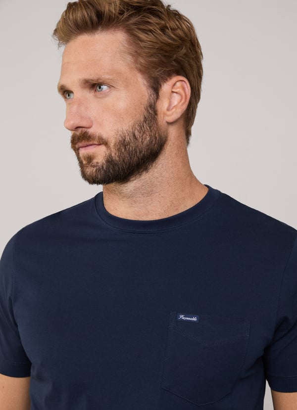 Façonnable camiseta bolsillo frontal fit regular Descuento por venta flash