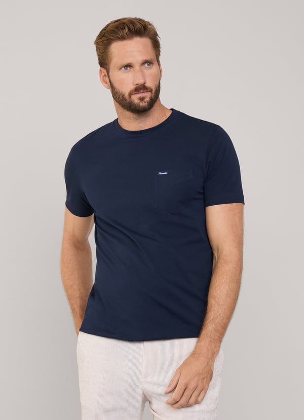 Façonnable camiseta bolsillo frontal fit regular Descuento por venta flash