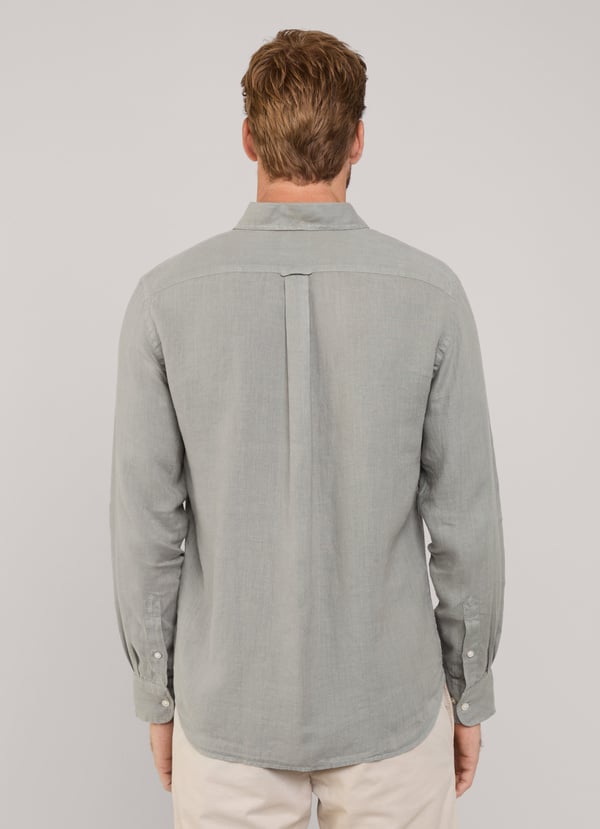 Façonnable camisa de lino fit regular En línea