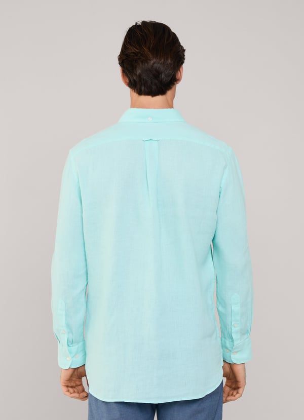 Façonnable camisa de lino fit regular Outlet