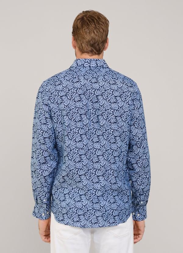 Façonnable camisa de lino palmeras fit regular Rebajas