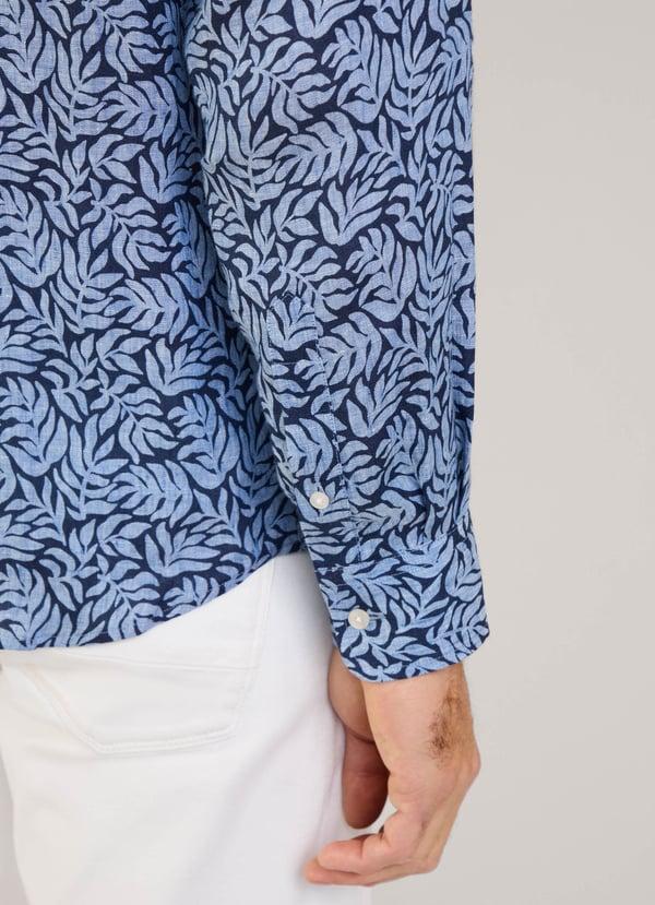 Façonnable camisa de lino palmeras fit regular Rebajas