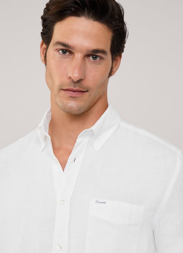 Façonnable camisa de lino fit regular Ofertas