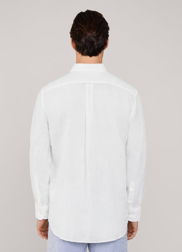 Façonnable camisa de lino fit regular Ofertas