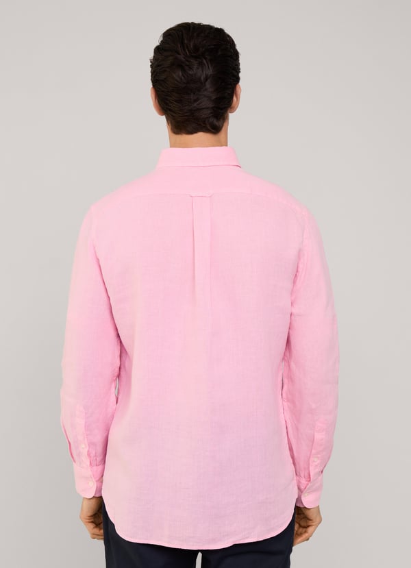 Façonnable camisa de lino fit regular En oferta